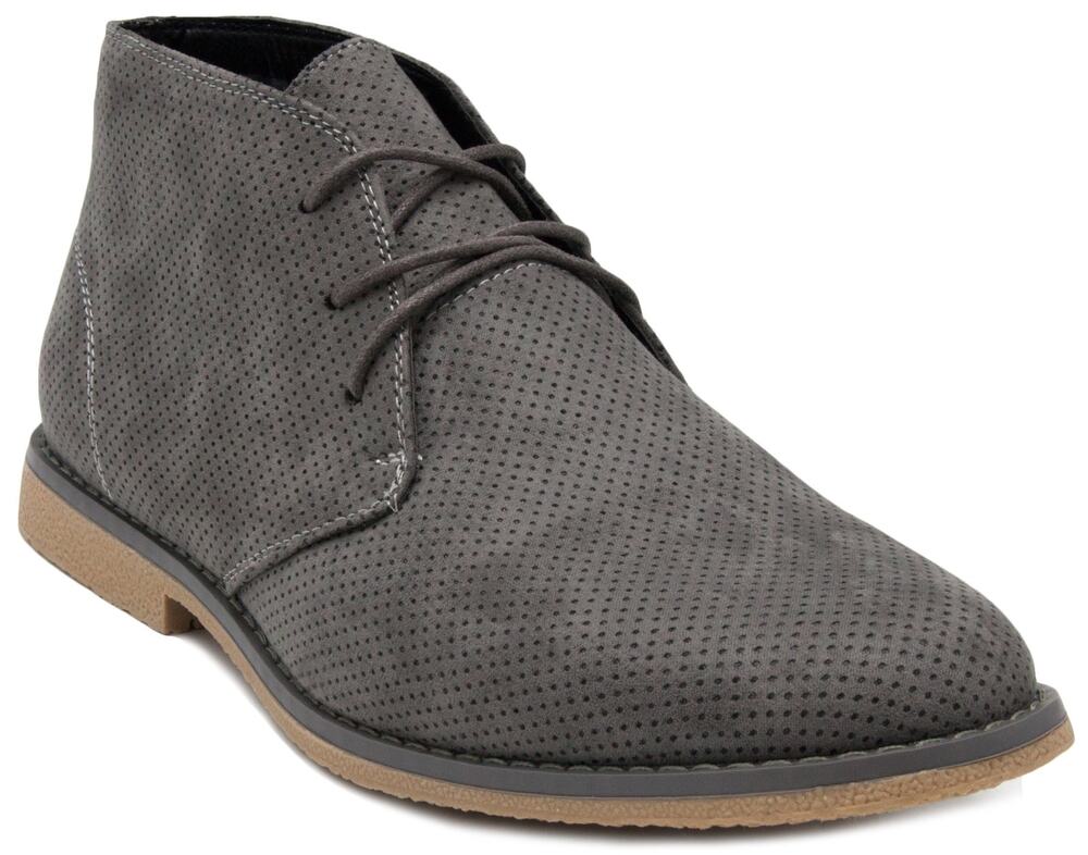 NWOT London Fog Mens Broadstreet Chukka Boot Grey Size 13